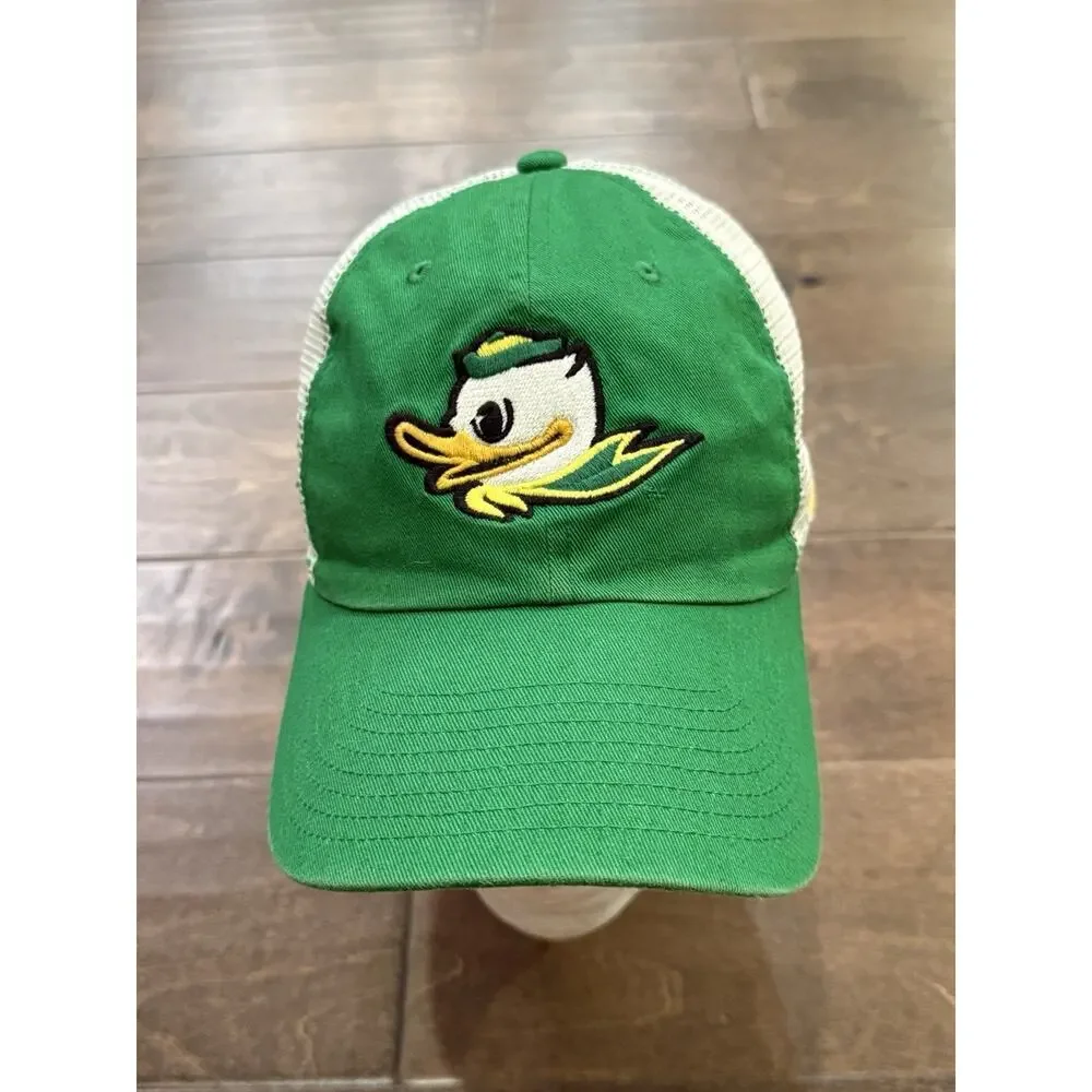 Nike Heritage86 Mens Green NCAA Oregon Ducks Swoosh Adjustable Strapback Hat Cap